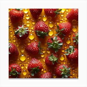 Ripe Strawberries Canvas Print