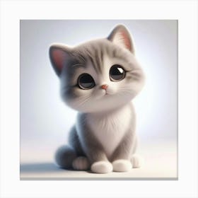 Cute Kitten 2 Canvas Print