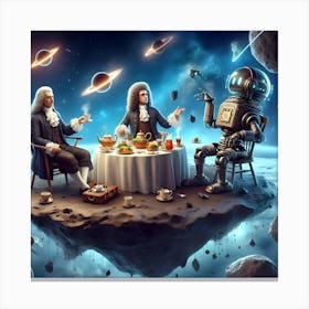 Celestial tea party Canvas Print