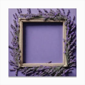 Lavender Frame Canvas Print