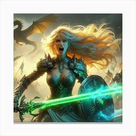 Elven Warrior 3 Canvas Print