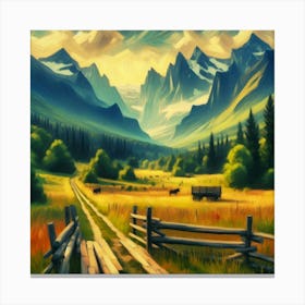 Landscape Painting 1 Canvas Print