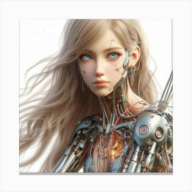 Robot Girl 22 Canvas Print