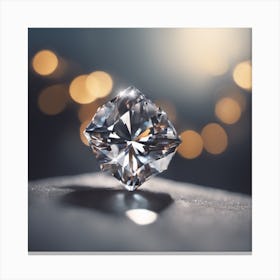 Diamond On A Table Canvas Print