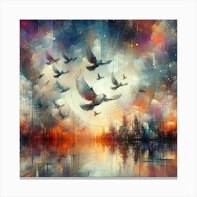 Flight Abstract Canvas Print