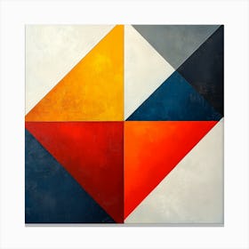 Geometric Abstract Painting Canvas Print