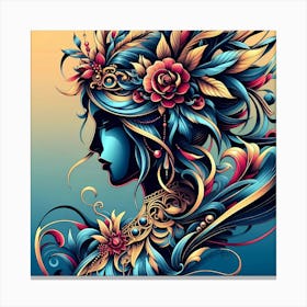 Flora And Fauna 11 Canvas Print