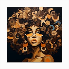 Afro Girl 45 Canvas Print