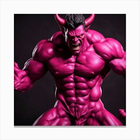 Pink Demon Canvas Print