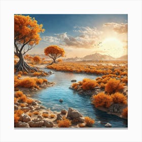 Desert Landscape 23 Canvas Print