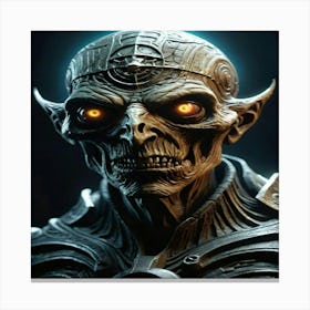 Image Of A Skeleton Canvas Print