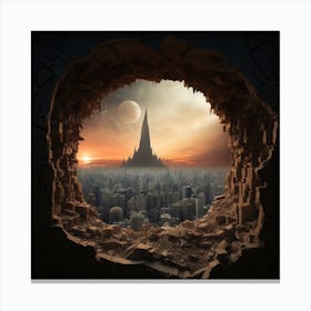 Hole In The Wall Canvas Print