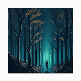 Dark Forest Canvas Print