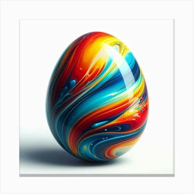 Colored Egg Canvas Print