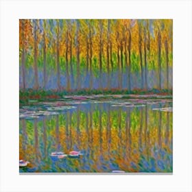 Pond and Trees Canvas Print