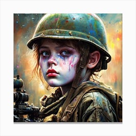 World War Two Girl Canvas Print