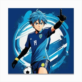 Soccer Player manga anime Canvas Print