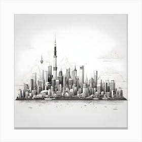 City Skyline Canvas Print