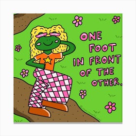 One Foot In Front Of The Other Canvas Print
