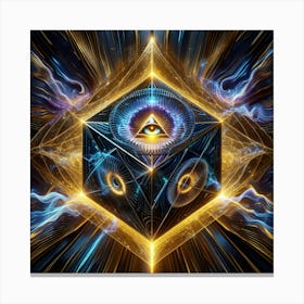 Mystical Cube Canvas Print