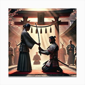 Samurai Ceremony Canvas Print