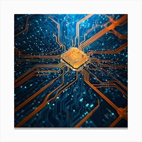 Computer Circuit Board 19 Canvas Print