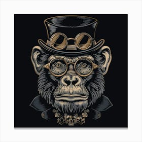 Steampunk Monkey 6 Canvas Print