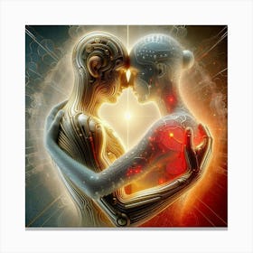 Man And Woman Hugging 1 Canvas Print