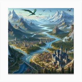 Fantasy Painting Canvas Print