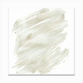 White Brush Strokes Canvas Print