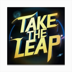 Take The Leap 3 Canvas Print