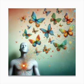 Butterfly Heart Canvas Print