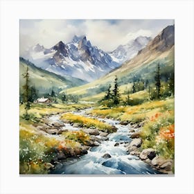 Mountain Stream Canvas Print