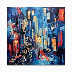 Blue City Canvas Print