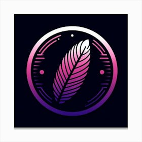 Feather Logo Canvas Print