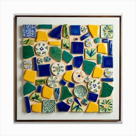 Ceramic Tile Wall Art Canvas Print