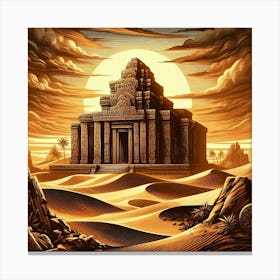 Egyptian Temple 17 Canvas Print