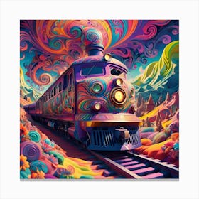 Psychedelic Express 4 Canvas Print