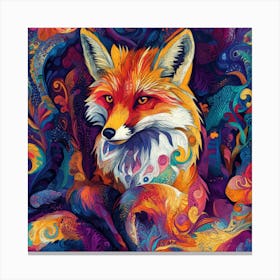 Fox Painting 7 Canvas Print