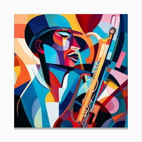 Saxophone Player 30 Canvas Print