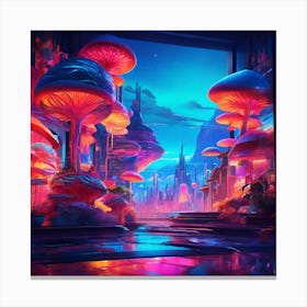 Futuristic City 5 Canvas Print