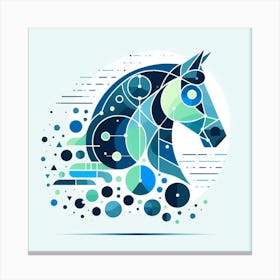 Geometric Art Horse 1 Canvas Print