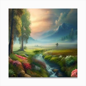 Landscape Painting 2 Canvas Print