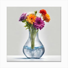 Flowers In A Vase 5 Canvas Print