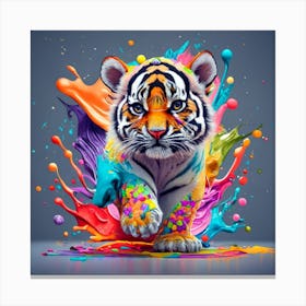 Colorful Tiger Canvas Print