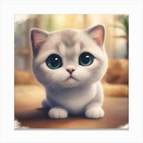 Cute Kitten 8 Canvas Print