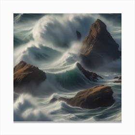 Crashing Waves Canvas Print
