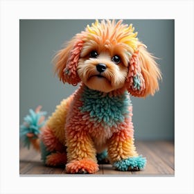 Cute Poodle Canvas Print