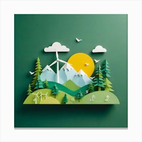 Paper Art 10 Canvas Print