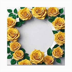 Yellow Roses 16 Canvas Print